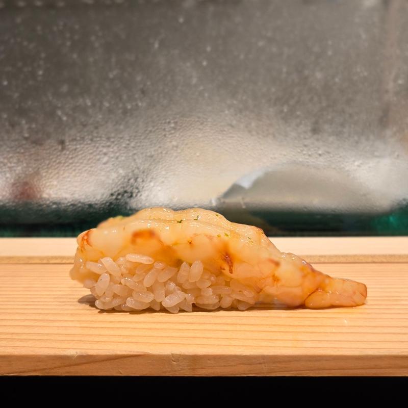 赤海老 漬け(立喰い鮨 SMART男前鮓 中日ビル店)