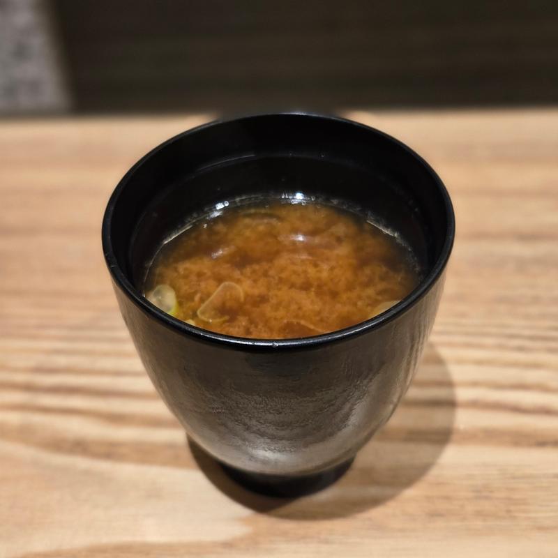 海老出汁 味噌汁(立喰い鮨 SMART男前鮓 中日ビル店)