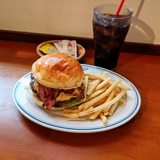 ベーコンチーズバーガーset(バーガージョーズ 元町店)