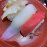 夏の3種盛り(ヤリイカ,本マグロ,のどぐろ)