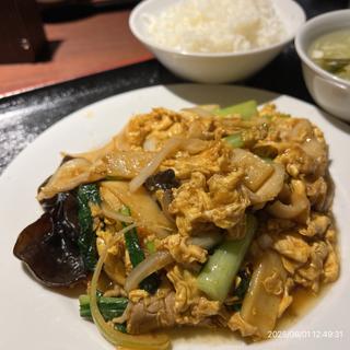 豚肉と玉子、きくらげ炒め