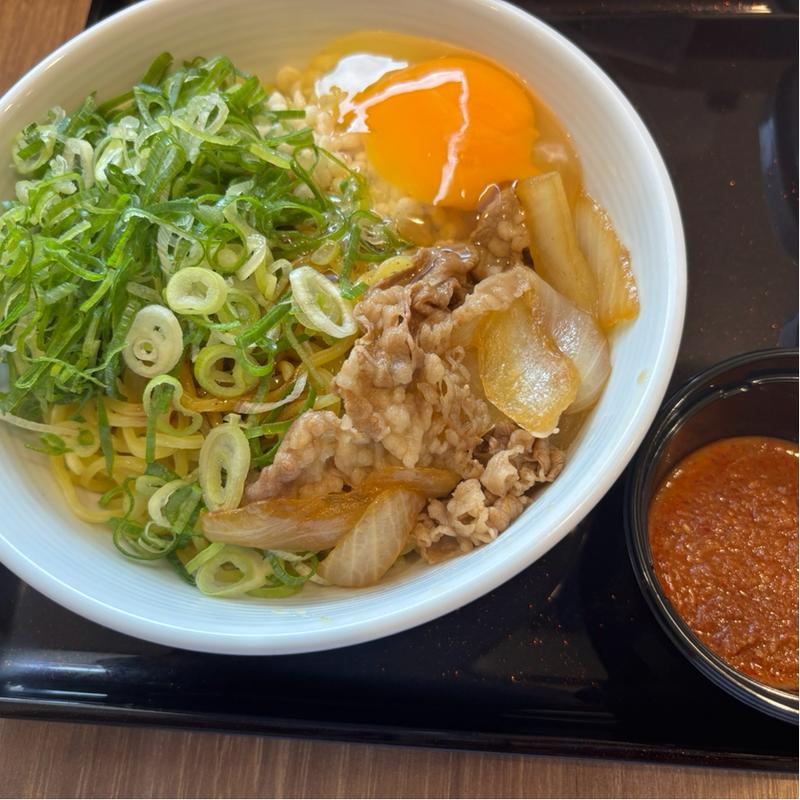 牛玉スタミナまぜそば(吉野家 青梅新町店)