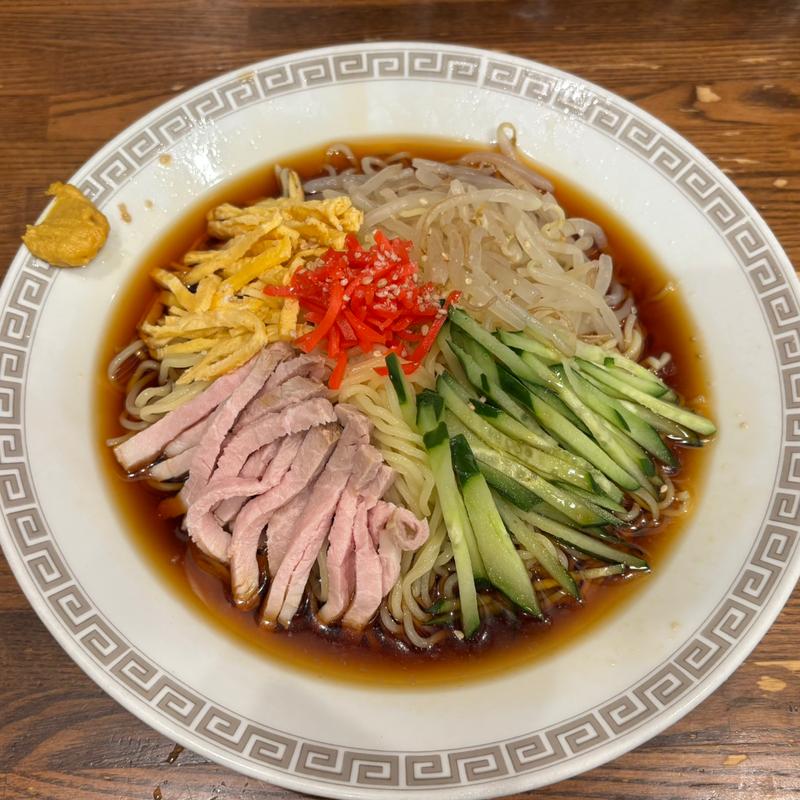 冷やしそば(醤油味)(萬福)