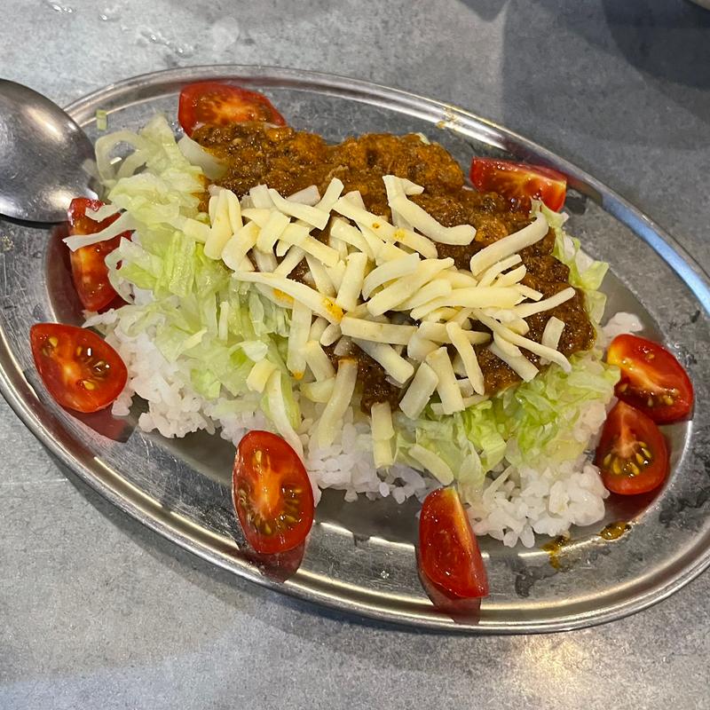 勝男のチーズタコライス(福島応援団 大分からあげと鉄板焼 勝男)