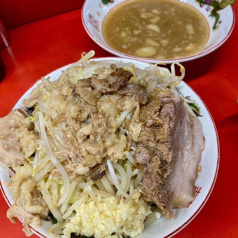 ラーメン半分　柚つけ麺　前マシ(ラーメン二郎  京都店)