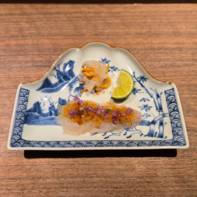 剣先イカとボタン海老(眞善美)