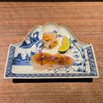 剣先イカとボタン海老