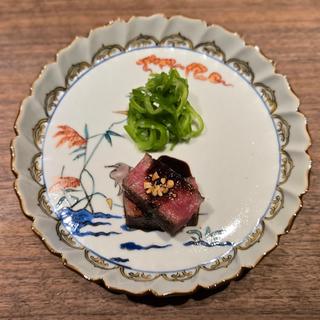 黒毛和牛ステーキ 中華ソースの青椒肉絲風