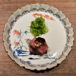 黒毛和牛ステーキ 中華ソースの青椒肉絲風