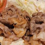 特上醤油の牛しょうが焼き定食