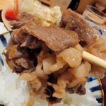 特上醤油の牛しょうが焼き定食