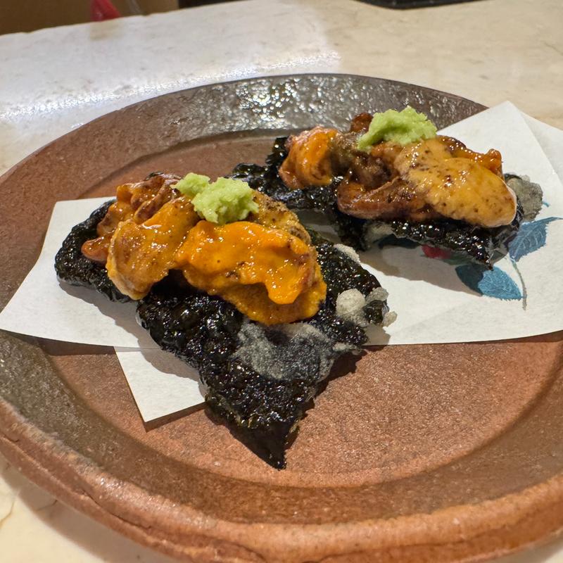 雲丹海苔せんべい(銀座 しまだ)