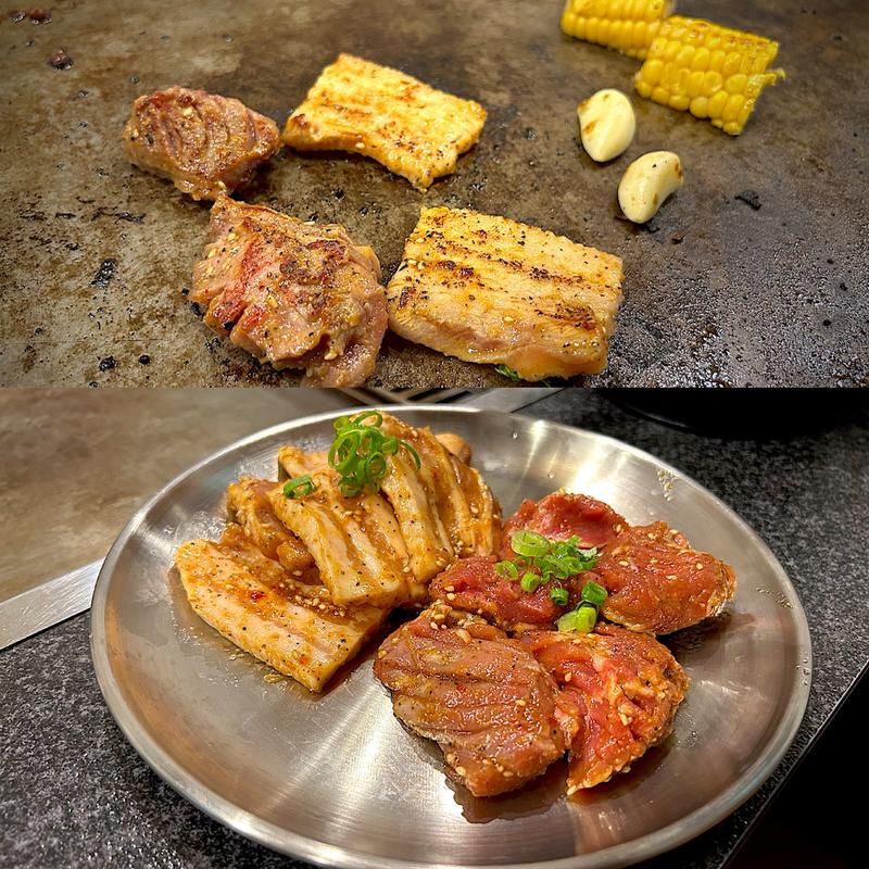 ホッペ(ホホ肉)＆豚カルビ(気仙沼ホルモン おとまつ)