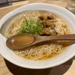 あさりのニンニク醤油にゅうめん