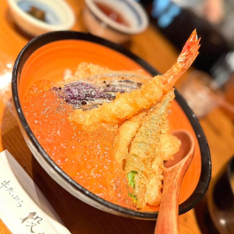 元祖冷やし天丼(串天ぷら 段々屋)