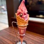 ブルーベリーソフトクリーム