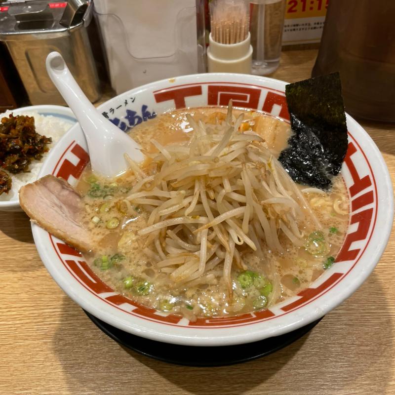 東京豚骨ラーメン+もやし(屯ちん 川崎店)