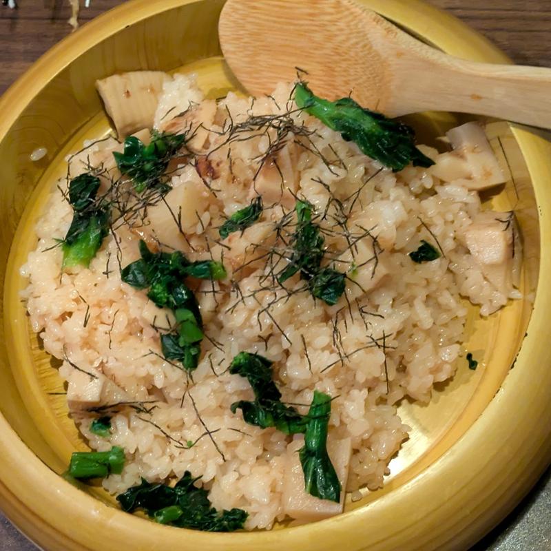 筍と菜の花の春御飯(杜の味土心 （モリノミドコロ）)