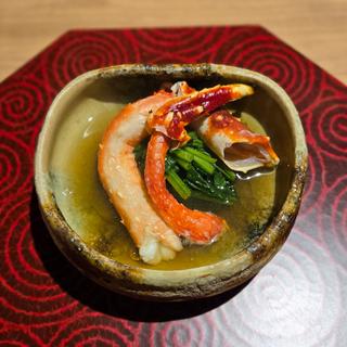 タラバの出汁しゃぶ(活 かに市)