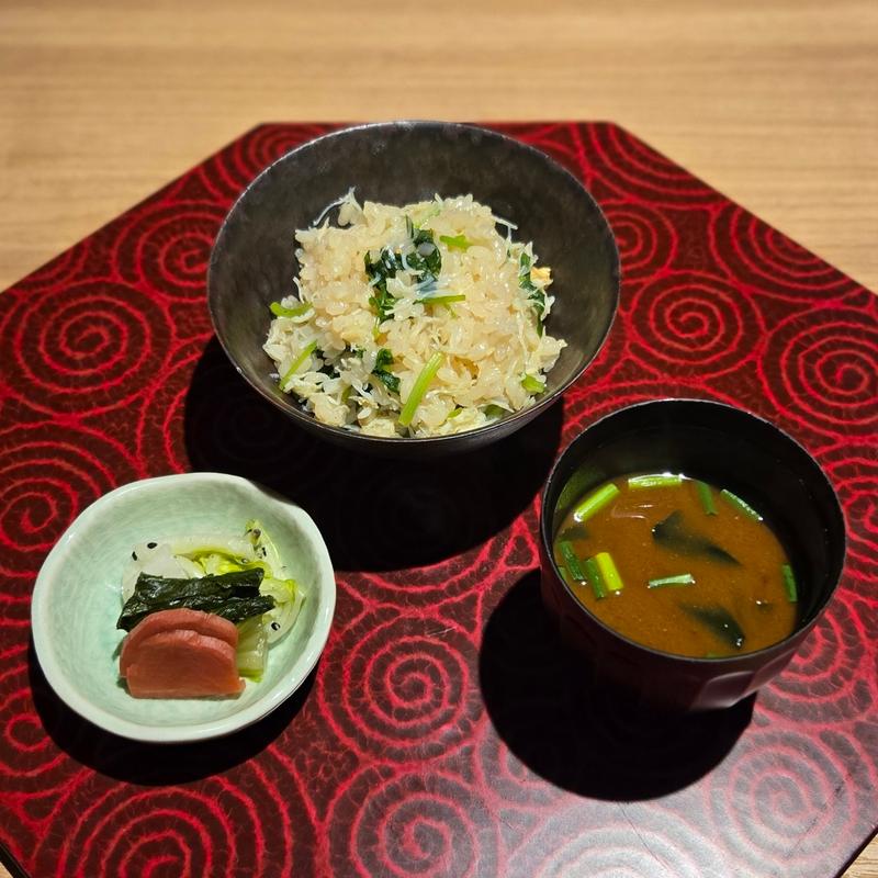 かにの釜飯 味噌汁 香の物(活 かに市)