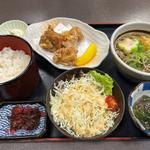 限定　唐揚げ蕎麦定食