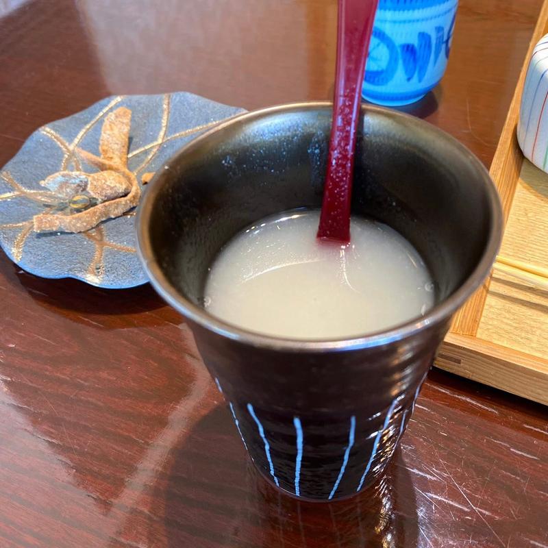 蕎麦湯(旬彩料理 粗挽き蕎麦 高志の恵み 玄)