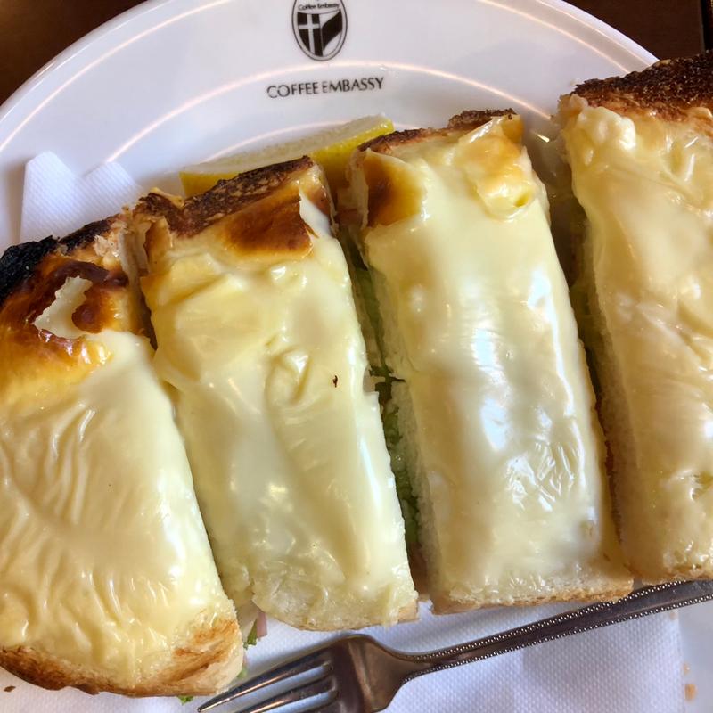 チーズトースト(珈琲大使館 神谷町店)