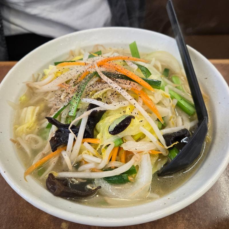 野菜ラーメン【塩】(くるまやラーメン 足利店)