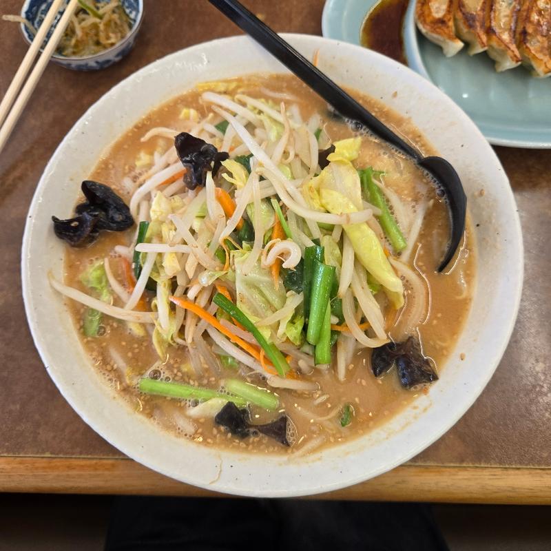 味噌野菜ラーメン【中盛】(くるまやラーメン 足利店)