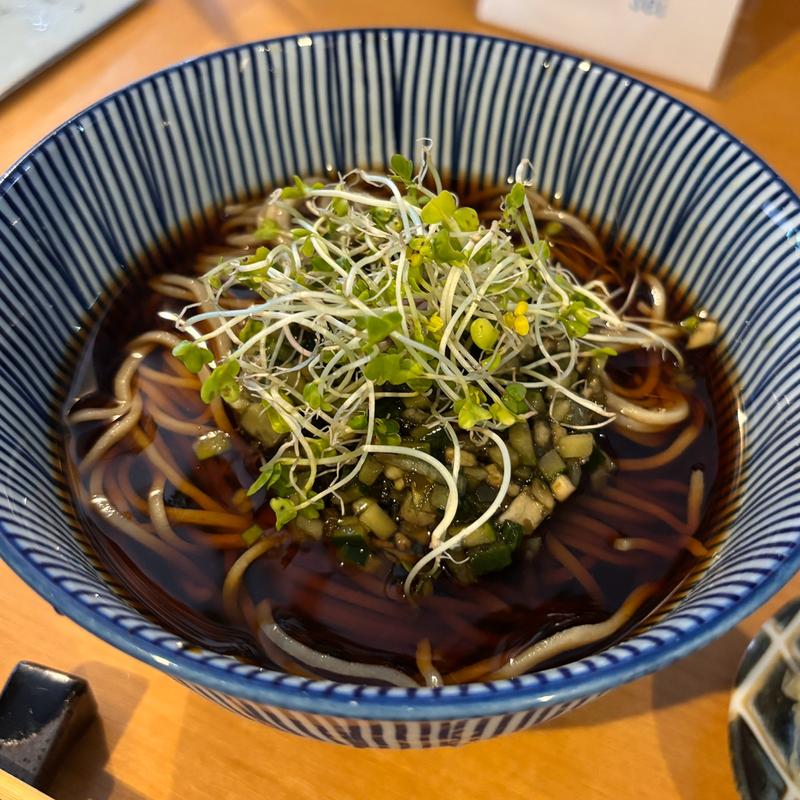 山形名物！だし入り冷かけ蕎麦(青 sei)