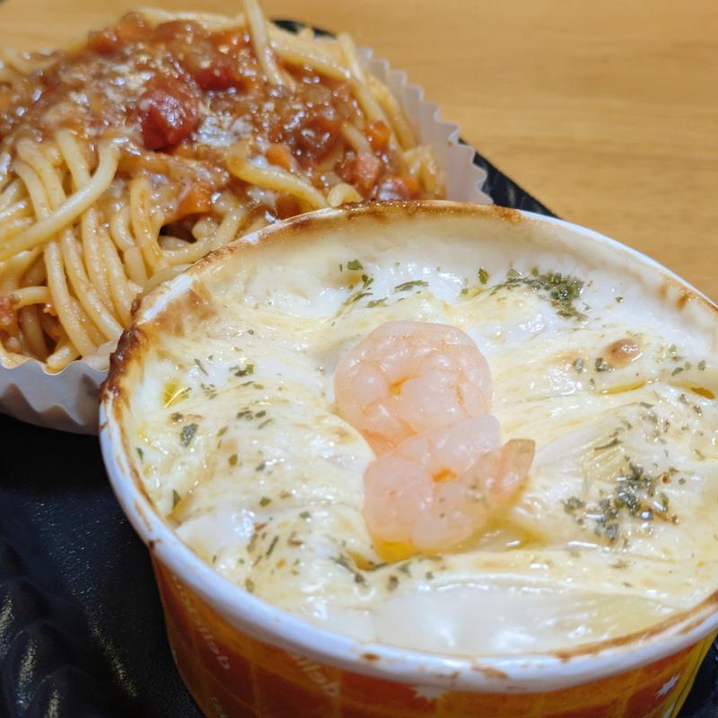 エビグラタンとボロネーゼ(イオンスタイル川口)