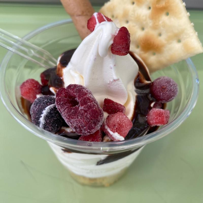 チョコパフェ(しままーと トキの森公園売店 )