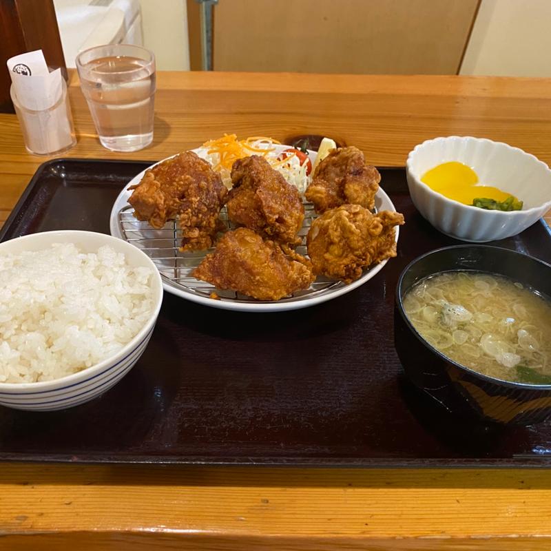 から揚げ定食(うどん宮路)