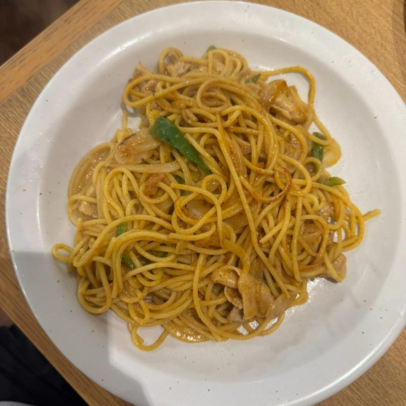 カレーパスタ(がっつり！スパゲッティ ぱすたや 西新橋店)
