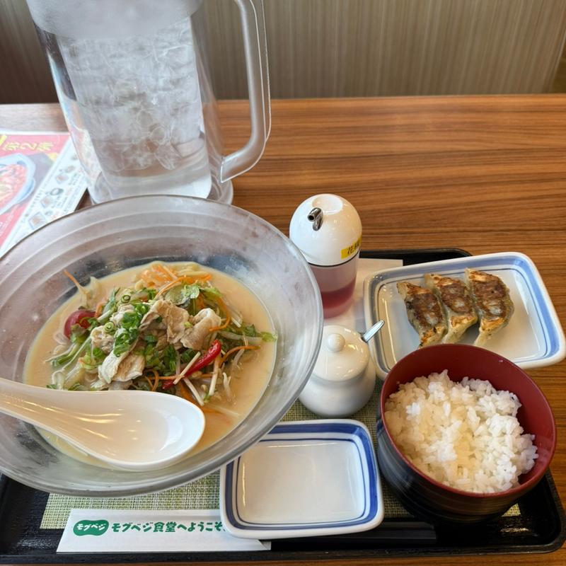 豚しゃぶ冷やしちゃんぽん　ぎょうざ3個とごはん(リンガーハット 八潮西袋店)