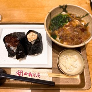 日替わりおむすび2個ときしめんセット
