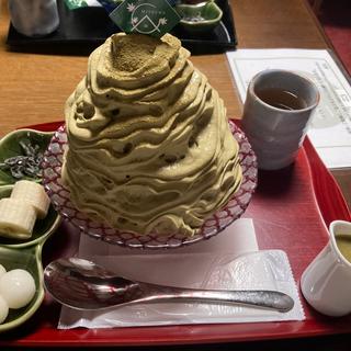 エスプーマかき氷ほうじ茶