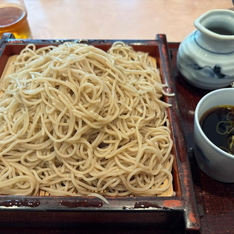 もりそば、大盛り(長寿庵)