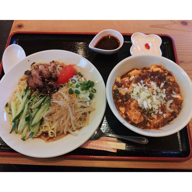 ごまダレ冷やし麺 半麻婆飯セット(山根屋商店)