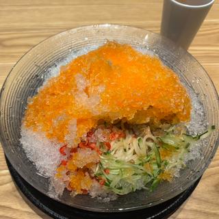 かき氷海老担々麺(海老つけ麺専門店 ROCK MOUNTAIN 表参道店)