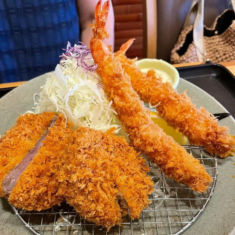 やまと豚ヒレ&海老フライ定食(とんかつとんQ 春日部店)