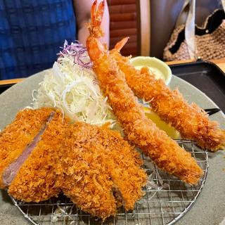 やまと豚ヒレ&海老フライ定食(とんかつとんQ 春日部店)