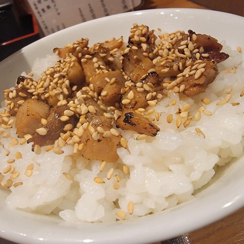 チャーシューご飯(麺屋芝乃)