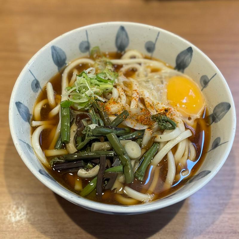 山菜たまごうどん(川村屋 （かわむらや）)