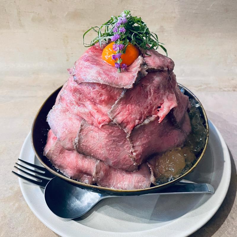 ローストビーフのかき氷(上原食堂（かき氷専門店）)