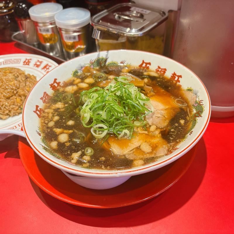 黒ヤキメシ定食(東京背脂黒醤油ラーメン 伍福軒 吉祥寺店)