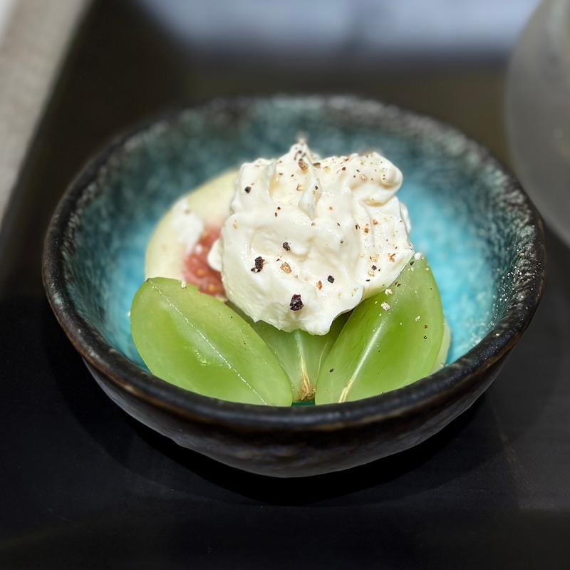 シャインマスカット いちじく チーズ白和え(キッチンステージ)