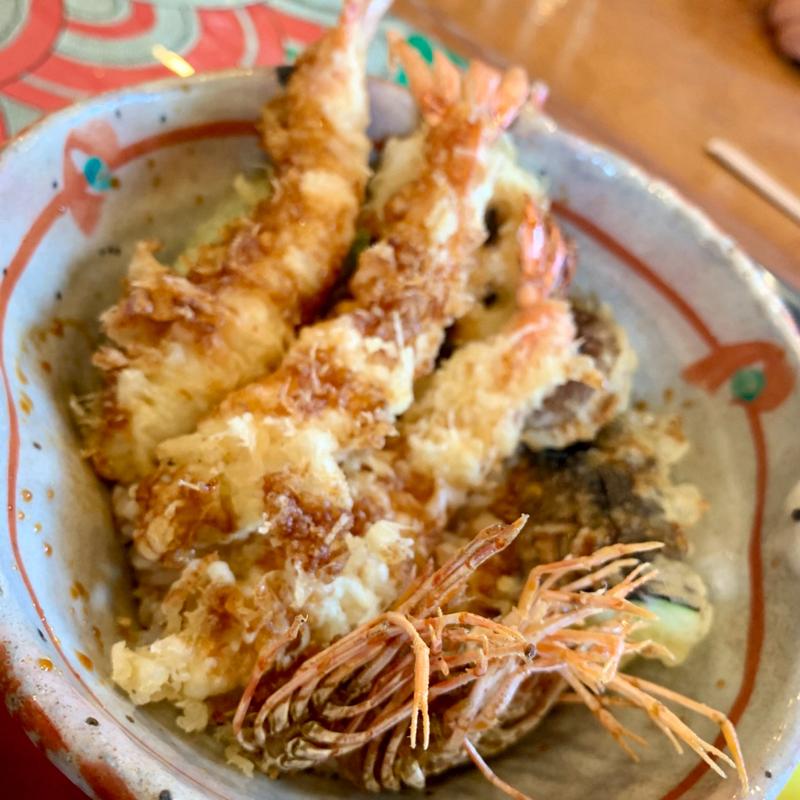 三河海老天丼(生魚料理 辰巳)