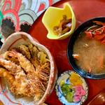 三河海老天丼(生魚料理 辰巳)
