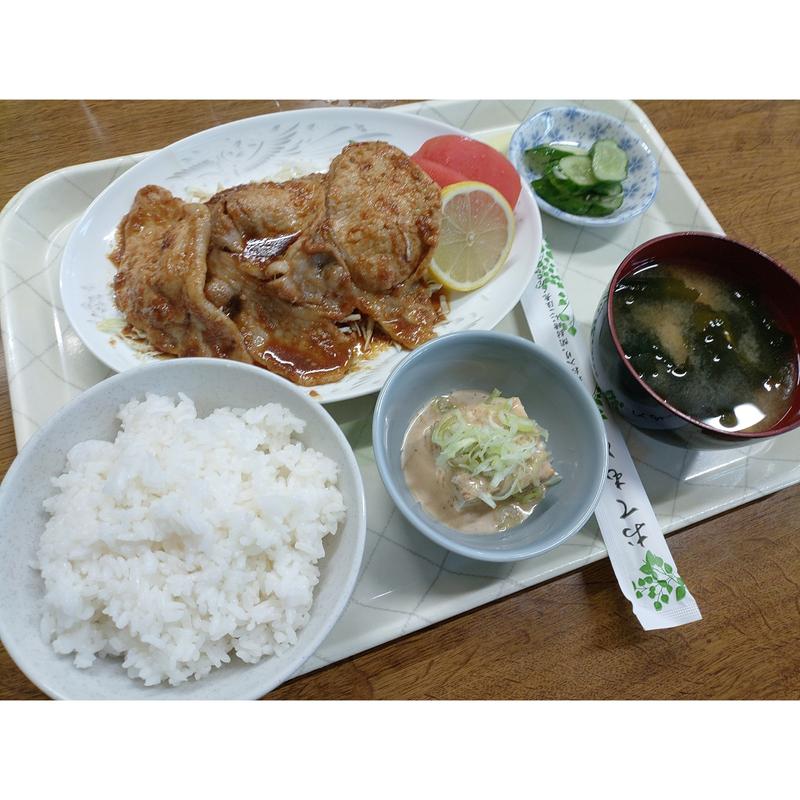 豚ロース焼肉定食(京の森ドライブイン )
